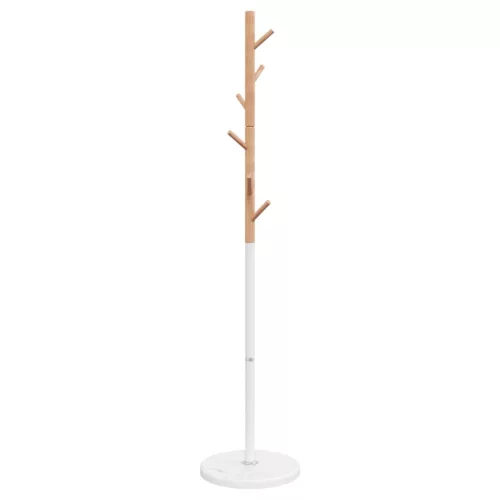  fehér porszórt vas ruhafogas 172 cm