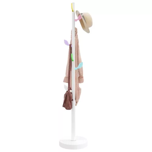  fehér porszórt vas ruhafogas 172 cm