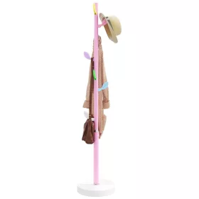 rózsaszínű porszórt vas ruhafogas 172 cm