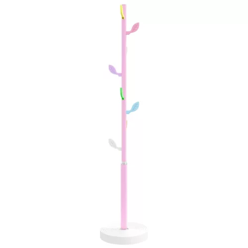  rózsaszínű porszórt vas ruhafogas 172 cm