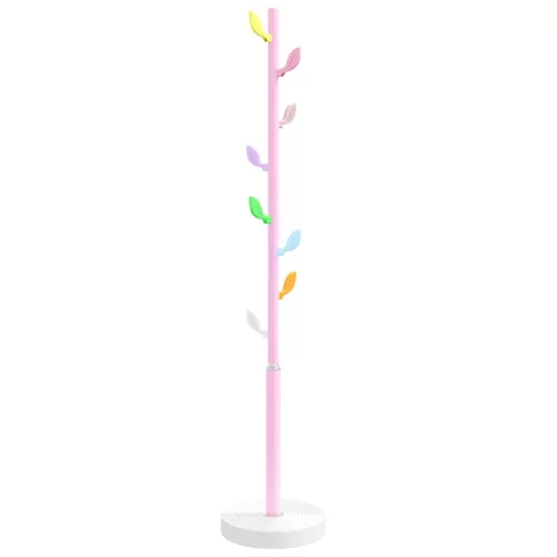  rózsaszínű porszórt vas ruhafogas 172 cm