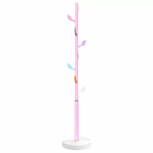  rózsaszínű porszórt vas ruhafogas 172 cm