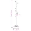  rózsaszínű porszórt vas ruhafogas 172 cm