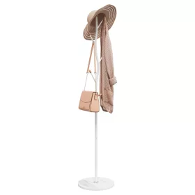  fehér porszórt vas ruhafogas 177 cm