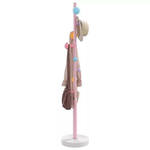  rózsaszínű porszórt vas ruhafogas 172 cm