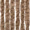  bézs és sötétbarna zsenília rovarfüggöny 56x200 cm