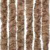  bézs és sötétbarna zsenília rovarfüggöny 100x220 cm