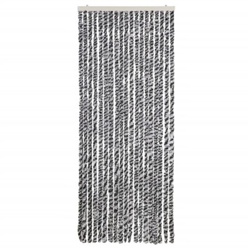  zöld és fehér és fehér zsenília rovarfüggöny 56 x 200 cm