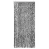  szürke és fekete és fehér zsenília rovarfüggöny 90x200 cm