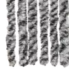  szürke és fekete és fehér zsenília rovarfüggöny 100 x 230 cm