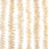  bézs és fehér zsenília rovarfüggöny 100 x 230 cm