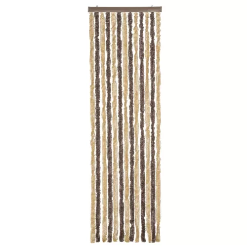  sötétbarna és bézs zsenília rovarfüggöny 56x200 cm