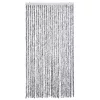  fehér és szürke zsenília rovarfüggöny 100 x 200 cm