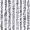  fehér és szürke zsenília rovarfüggöny 100 x 200 cm