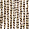  bézs és barna zsenília rovarfüggöny 100 x 230 cm