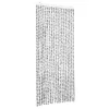  világosszürke és sötétszürke zsenília rovarfüggöny 56 x 200 cm