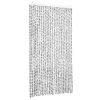  világosszürke és sötétszürke zsenília rovarfüggöny 100 x 200 cm