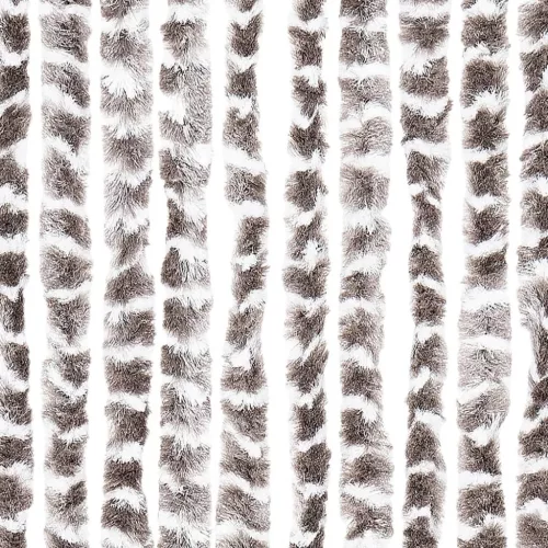  tópszínű és fehér zsenília rovarfüggöny 100 x 230 cm