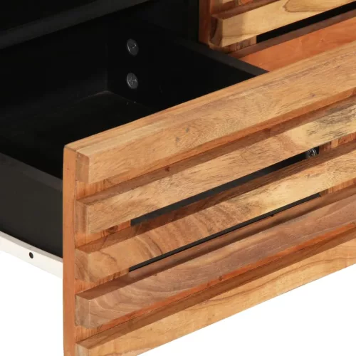  tömör akácfa TV-szekrény 70 x 34 x 46 cm