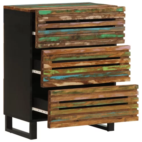  tömör akácfa tálalószekrény 60 x 34 x 75 cm