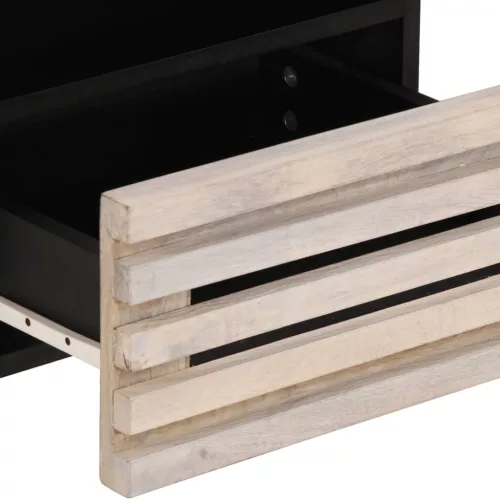  fehérített tömör mangófa éjjeliszekrény 40 x 34 x 46 cm