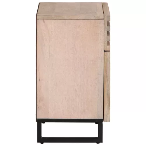  fehér tömör mangófa éjjeliszekrény 50 x 34 x 60 cm