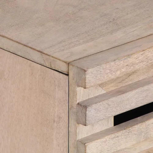  fehér tömör mangófa éjjeliszekrény 50 x 34 x 60 cm