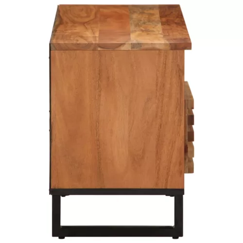  tömör akácfa TV-szekrény 100 x 34 x 46 cm