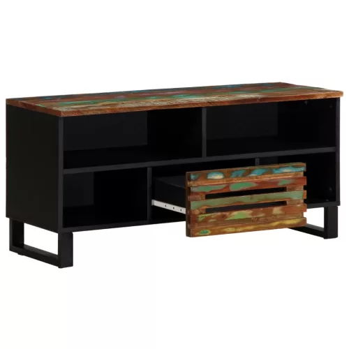  tömör akácfa TV-szekrény 100 x 34 x 46 cm