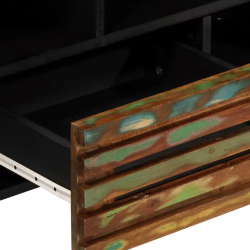  tömör akácfa TV-szekrény 100 x 34 x 46 cm