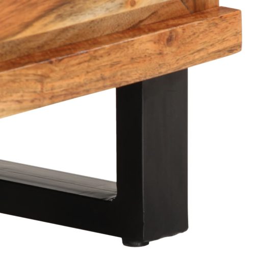  tömör akácfa TV-szekrény 100 x 34 x 46 cm