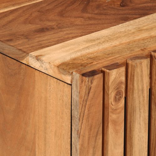  tömör akácfa fürdőszobai mosdószekrény 62 x 34 x 58 cm