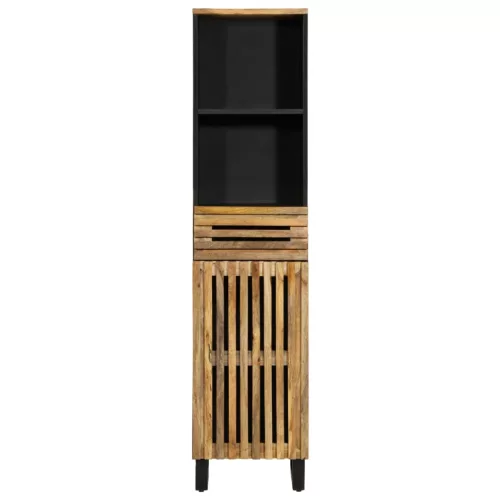  tömör nyers mangófa tálalószekrény 38 x 34 x 160 cm