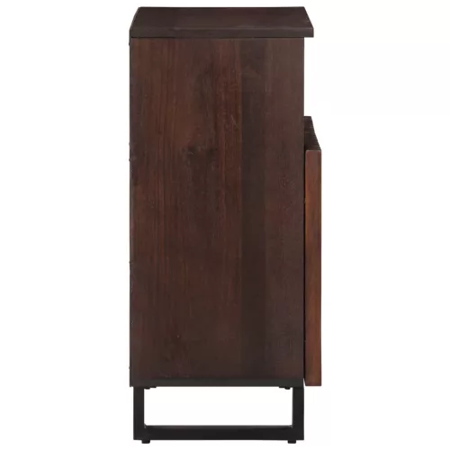  barna tömör mangófa tálalószekrény 60 x 34 x 75 cm