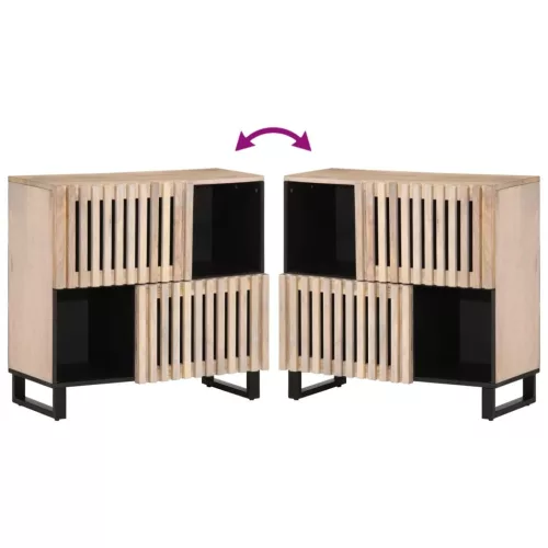  tömör mangófa tálalószekrény 80 x 34 x 75 cm