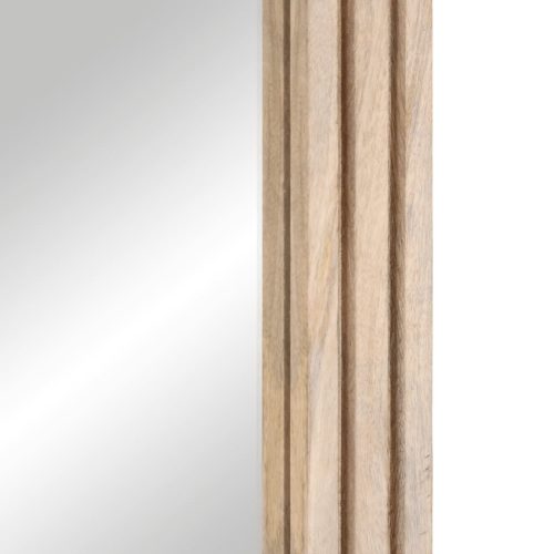  tömör mangófa és üveg fürdőszobatükör 50 x 70 cm