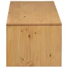  SAUDA tölgyszínű tömör fenyőfa dohányzóasztal 99 x 55 x 45 cm