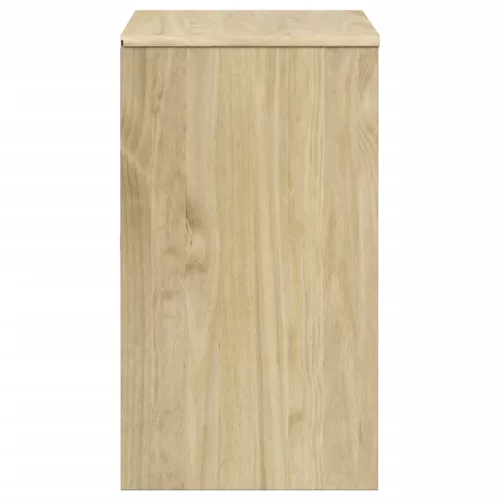  SAUDA tölgyszínű tömör fenyőfa tálalószekrény 80 x 43 x 75,5 cm