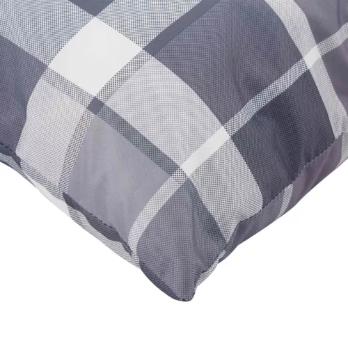  Kültéri párna Kockás 4 pcs Szürke Kockás 50 x 50 cm Szövet