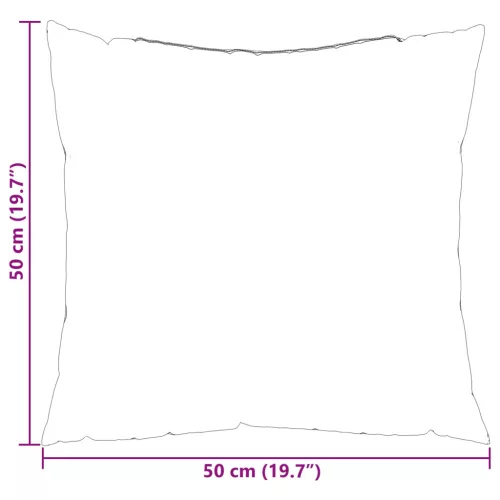  Kültéri párna Kockás 4 pcs Szürke Kockás 50 x 50 cm Szövet