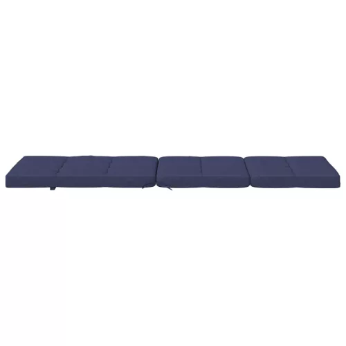  Kültéri párna 2 pcs Sötétkék 180 x 55 x 7 cm Szövet