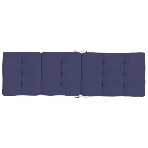  Kültéri párna 2 pcs Sötétkék 180 x 55 x 7 cm Szövet