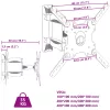  fali TV-állvány 32-55" képernyőhöz max VESA 400 x 400 mm 35 kg"