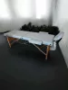 discontmania pink 2-zone wooden massage bed with carry bag - 2104S