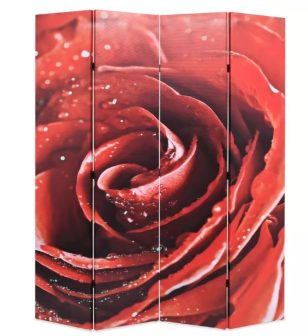 VID piros paraván 160 x 180 cm rózsa