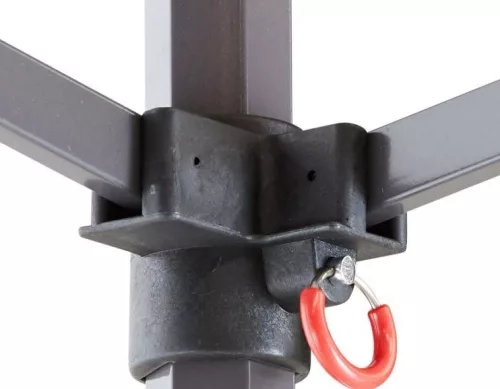 TP 4x4m összecsukható 750N acél vázas pavilon, 4 db oldalfallal - fehér