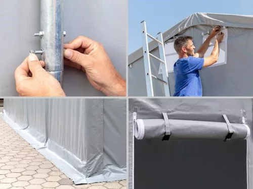 TP  Professional  6x6m 3 méter oldalmagassággal 550g/nm ponyvával