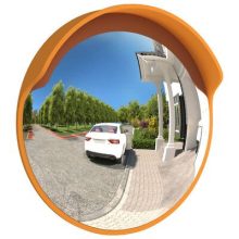   VID narancs polikarbonát kültéri domború közlekedési tükör Ø30 cm