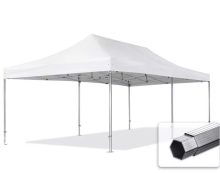   Professional összecsukható sátrak PROFESSIONAL 400g/m2- ponyvával, alumínium szerkezettel, oldalfal nélkül - 4x8m fehér