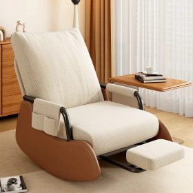 Foldable swing armchair with footrest
